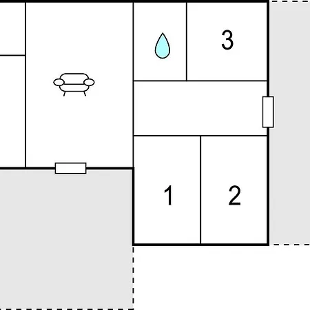 בית נופש 3 Bedroom Awesome In